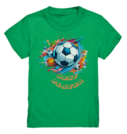 Kids Baumwoll-Shirt "Best Football Player"