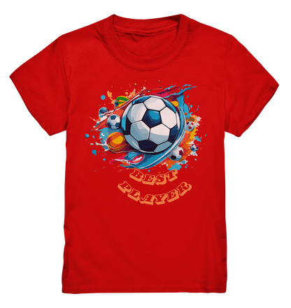 Kids Baumwoll-Shirt "Best Football Player"