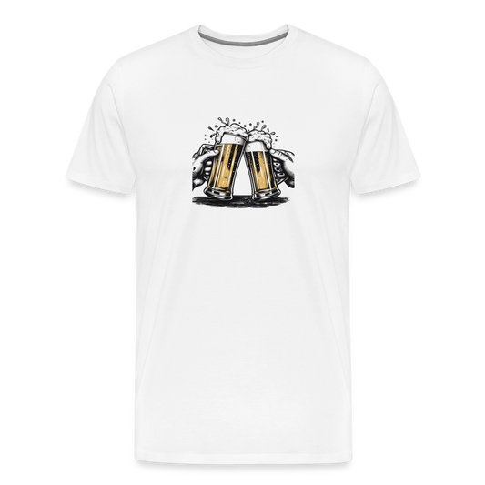 Männer Premium T-Shirt "Beer" - weiß