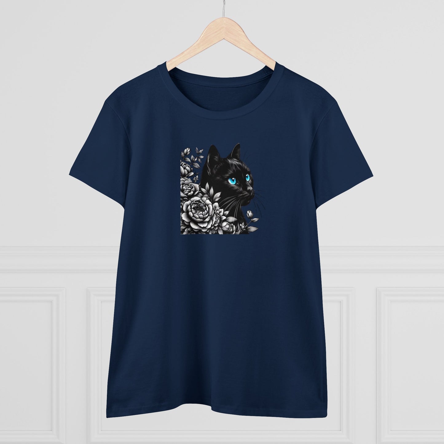 Damen Baumwoll T-Shirt "Katze"