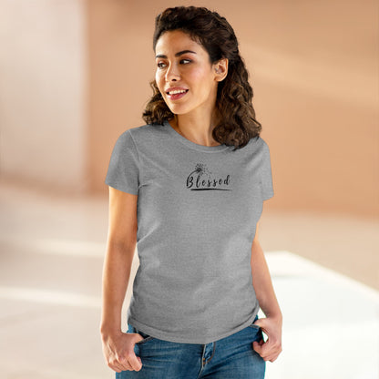 Damen Baumwoll T-Shirt "Blessed"