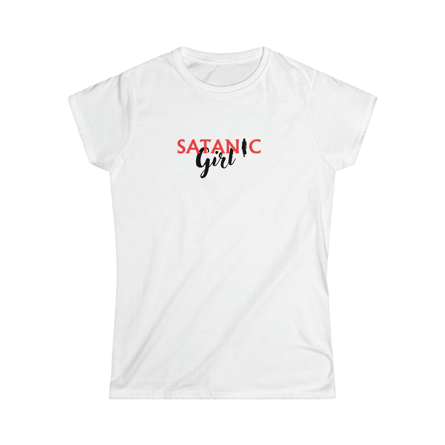 Damen Baumwoll-T-Shirt "Satanic Girl"