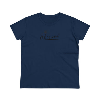 Damen Baumwoll T-Shirt "Blessed"