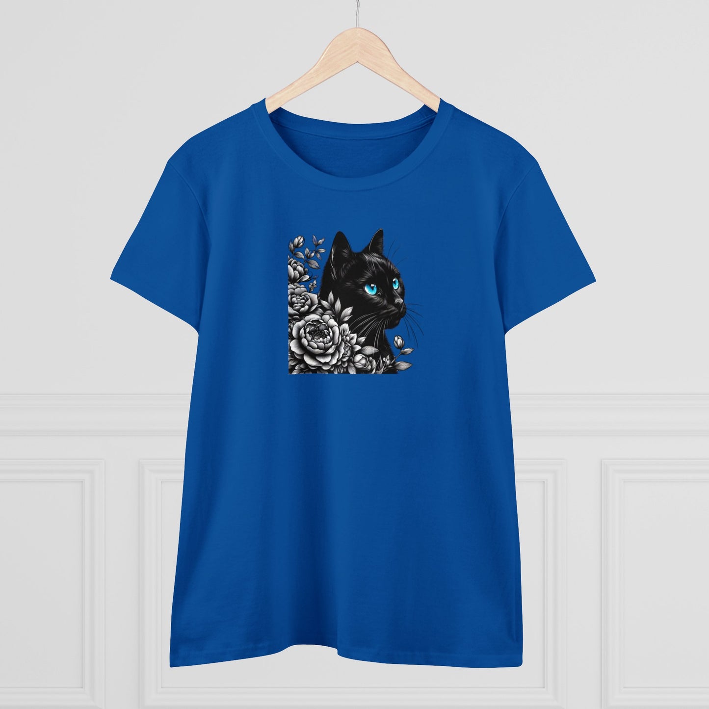 Damen Baumwoll T-Shirt "Katze"