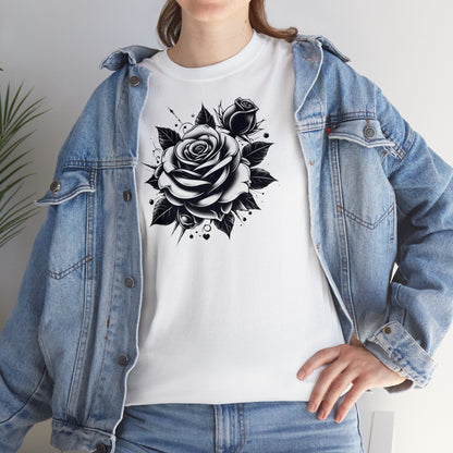 Damen Bio-Baumwoll T-Shirt "Rose" weiss