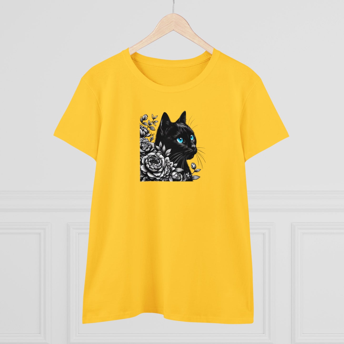 Damen Baumwoll T-Shirt "Katze"