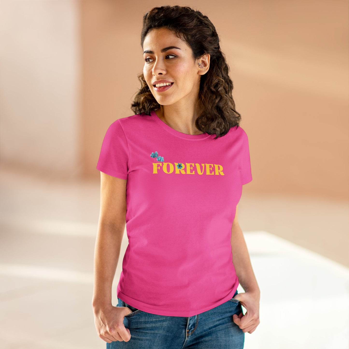 Damen Baumwoll T-Shirt "Forever"