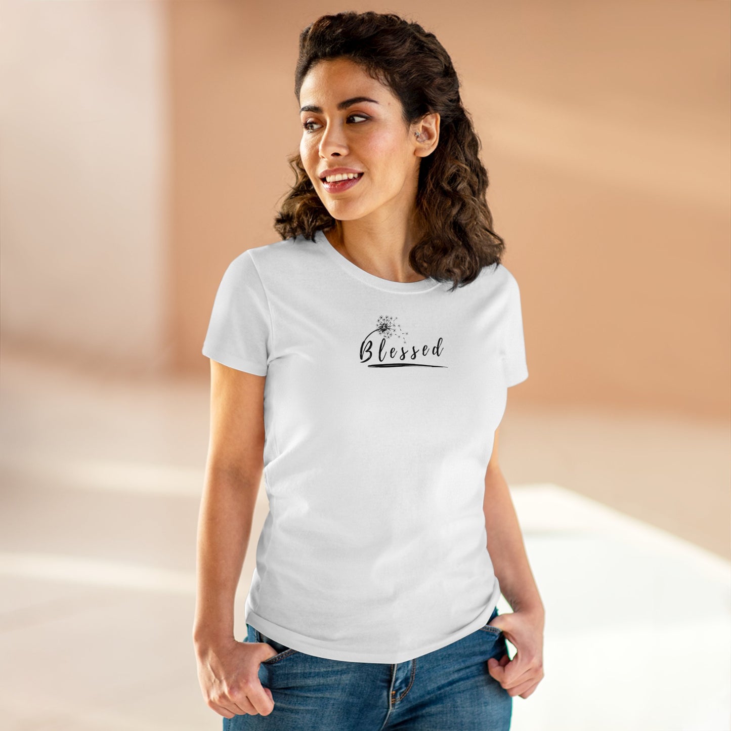 Damen Baumwoll T-Shirt "Blessed"