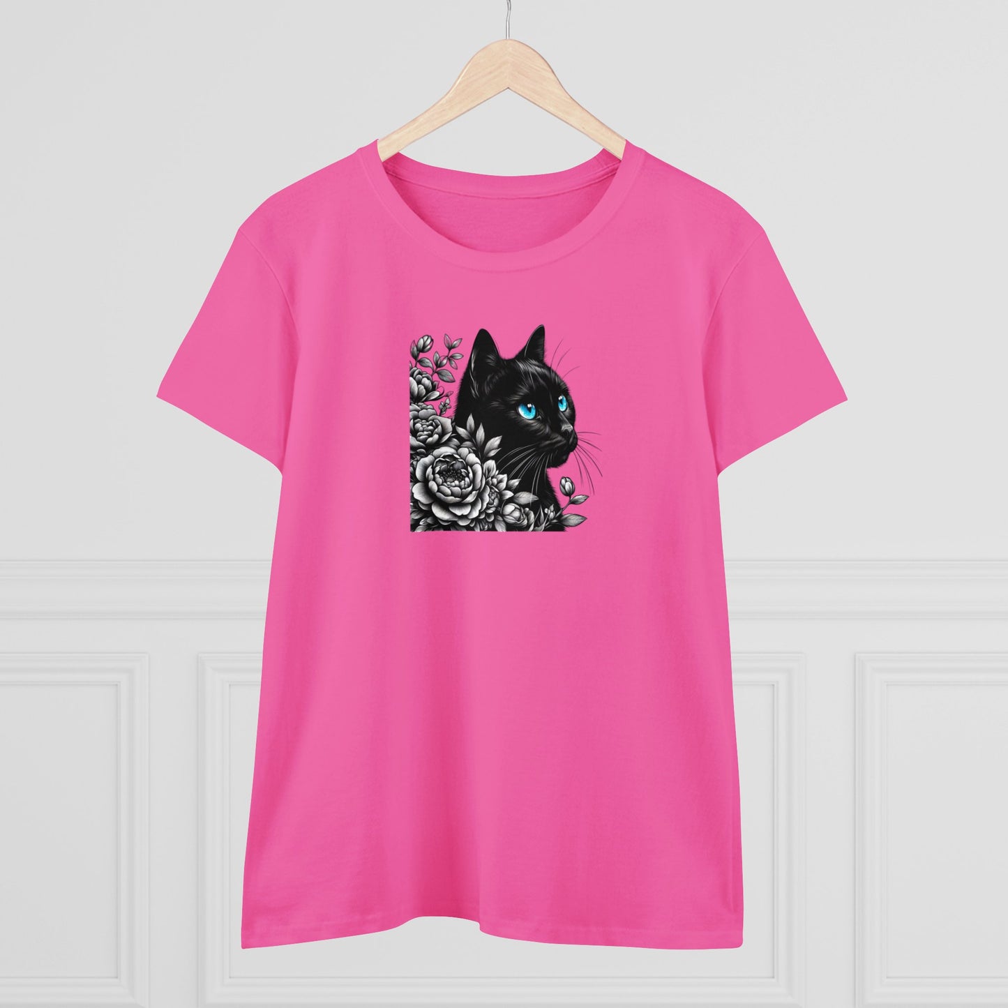 Damen Baumwoll T-Shirt "Katze"