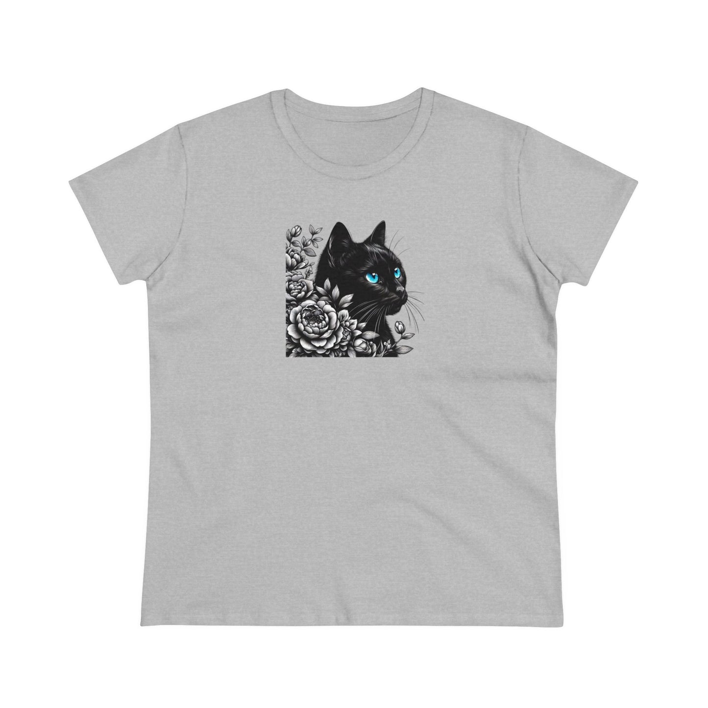 Damen Baumwoll T-Shirt "Katze"