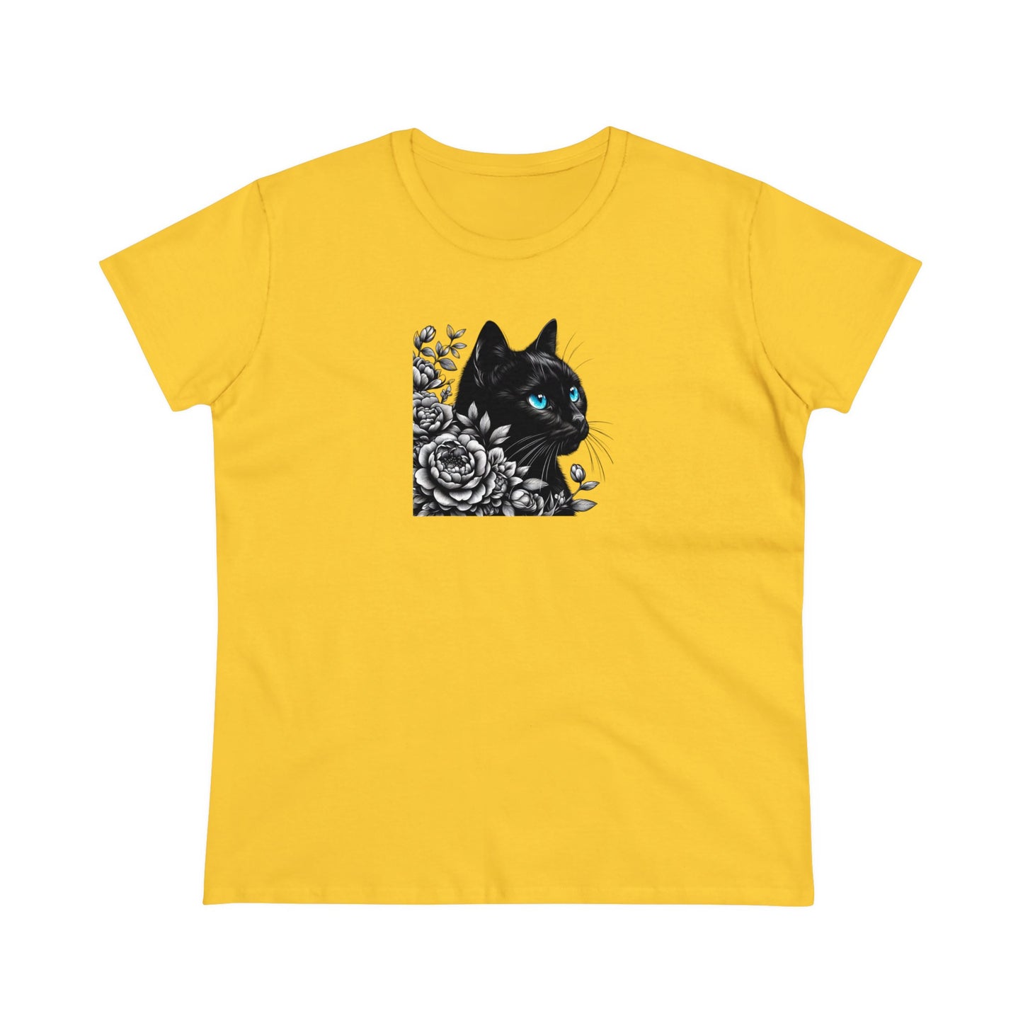 Damen Baumwoll T-Shirt "Katze"