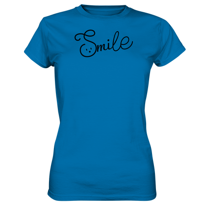 Damen Baumwoll T-Shirt "Smile" - Ladies Premium Shirt