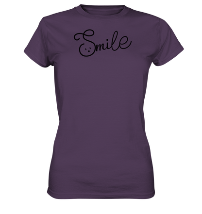 Damen Baumwoll T-Shirt "Smile" - Ladies Premium Shirt