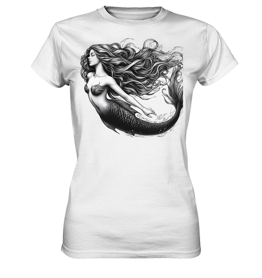 Damen Bauwoll T-Shirt "Meerjungfrau"