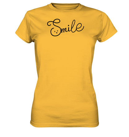 Damen Baumwoll T-Shirt "Smile" - Ladies Premium Shirt