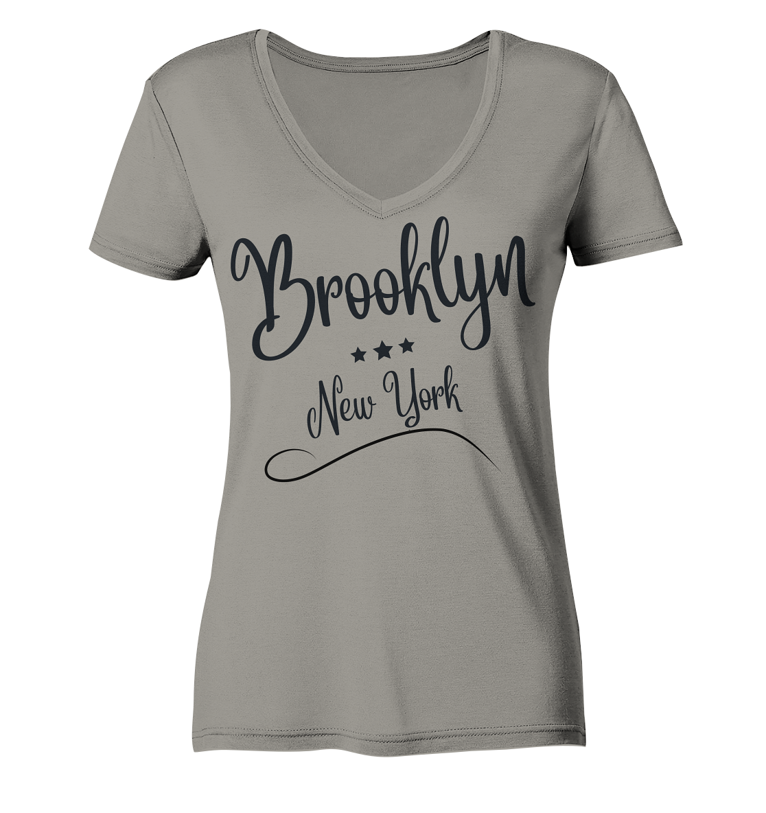 Damen Bio-Baumwoll V-Neck Tshirt "Brooklyn"