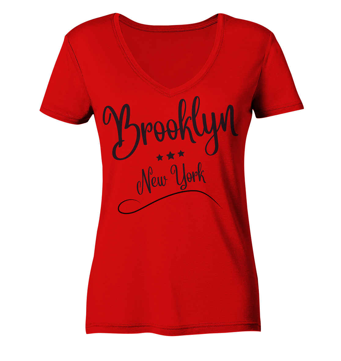 Damen Bio-Baumwoll V-Neck Tshirt "Brooklyn"