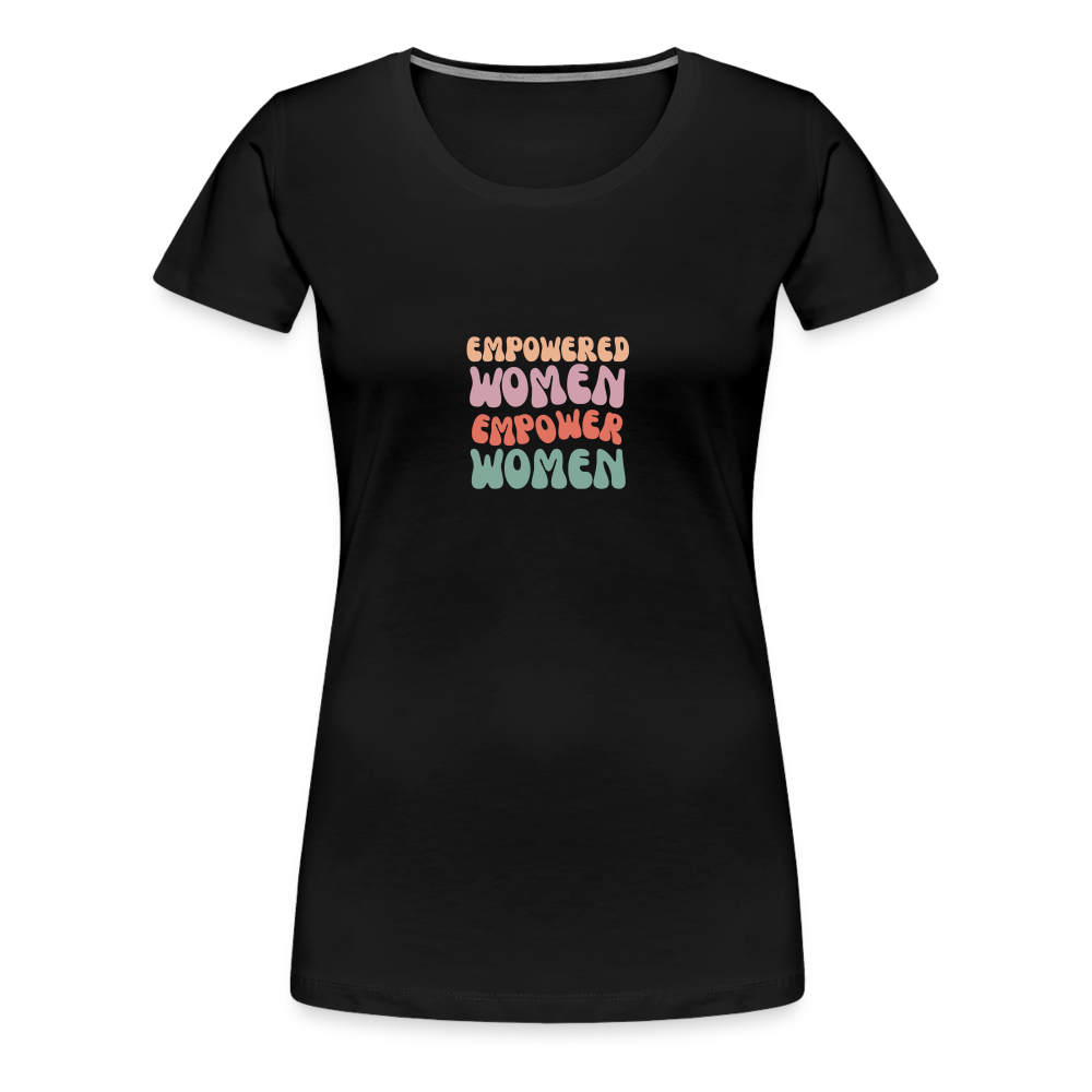 Frauen Empowered T-Shirt - Schwarz