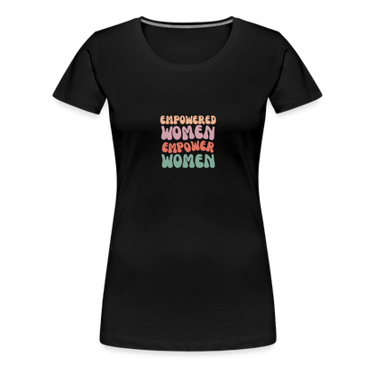 Frauen Empowered T-Shirt - Schwarz