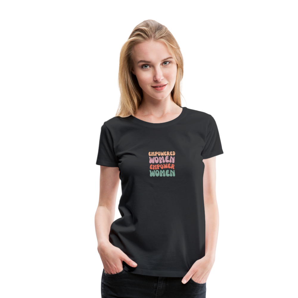 Frauen Empowered T-Shirt - Schwarz