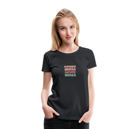 Frauen Empowered T-Shirt - Schwarz