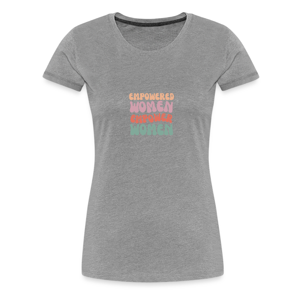 Frauen Empowered T-Shirt - Grau meliert