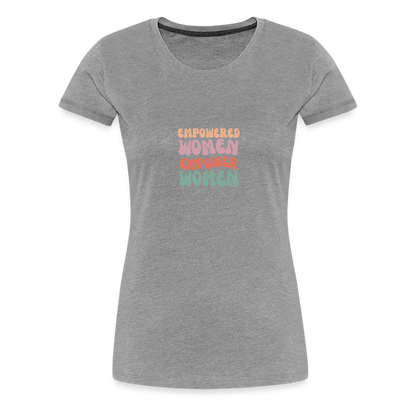 Frauen Empowered T-Shirt - Grau meliert