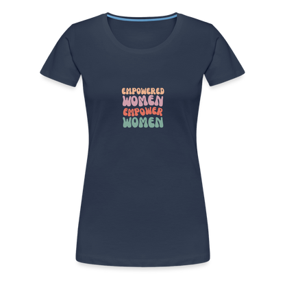 Frauen Empowered T-Shirt - Navy