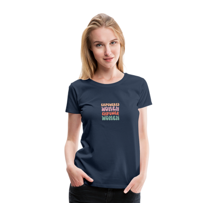 Frauen Empowered T-Shirt - Navy