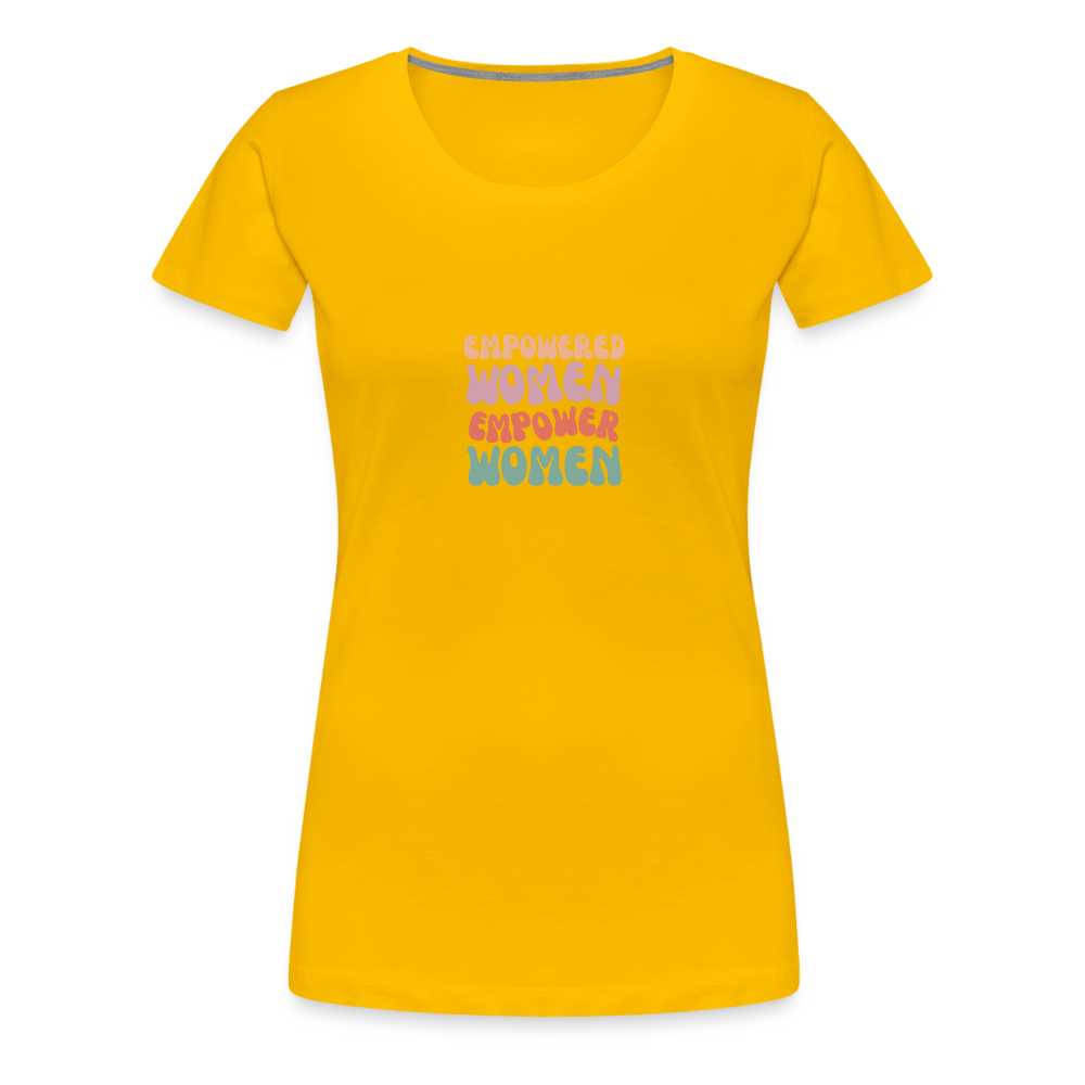 Frauen Empowered T-Shirt - Sonnengelb