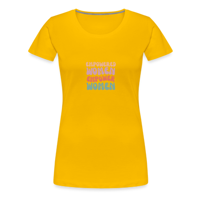 Frauen Empowered T-Shirt - Sonnengelb