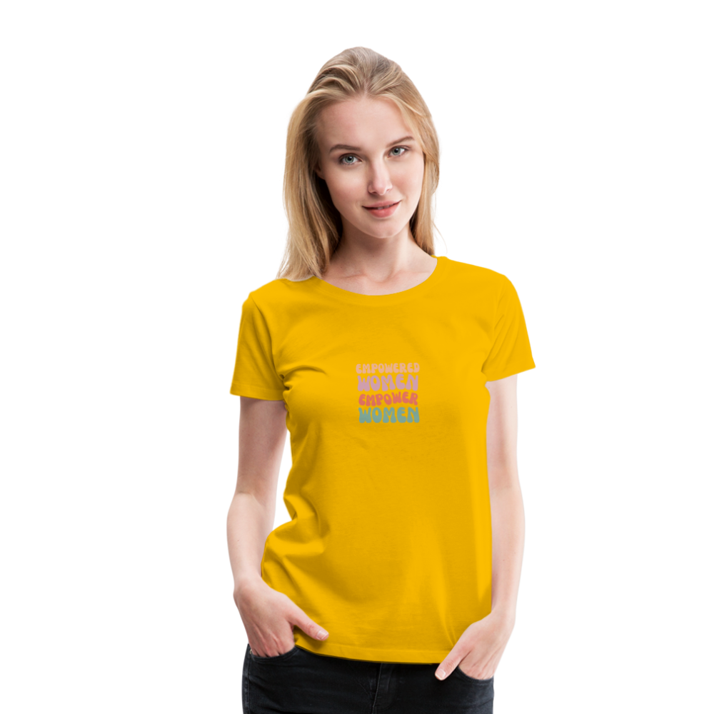 Frauen Empowered T-Shirt - Sonnengelb