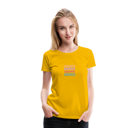 Frauen Empowered T-Shirt - Sonnengelb