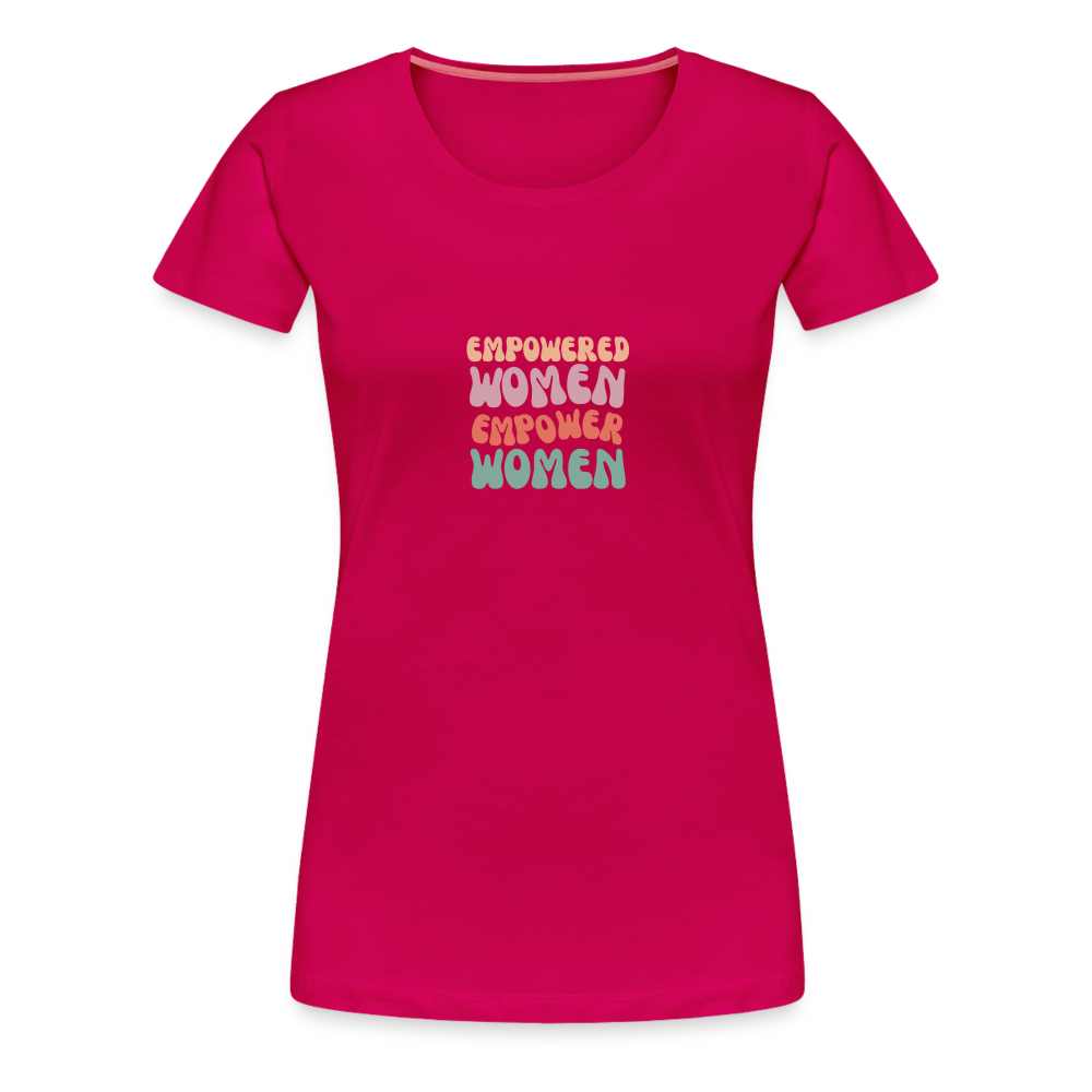 Frauen Empowered T-Shirt - dunkles Pink