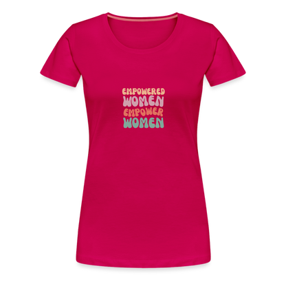 Frauen Empowered T-Shirt - dunkles Pink