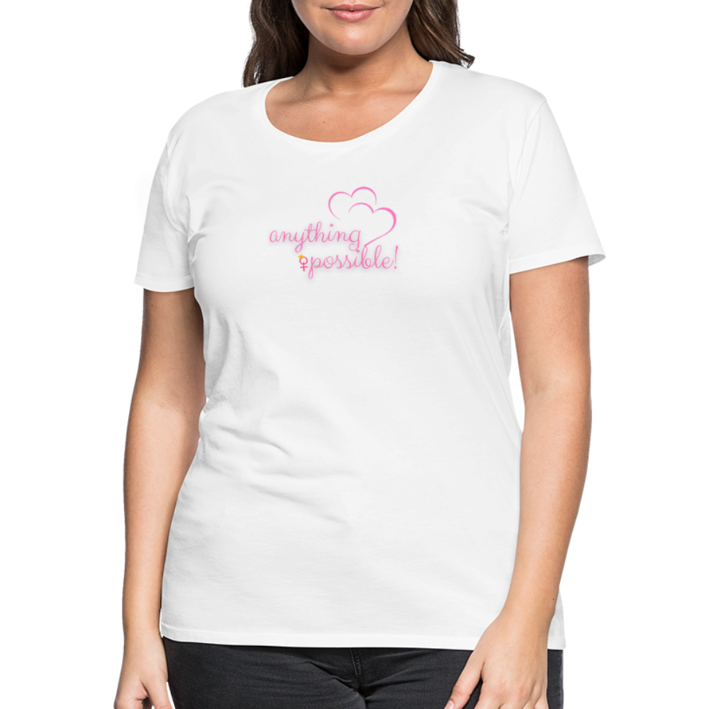 Frauen T-Shirt Anything Possible - weiß