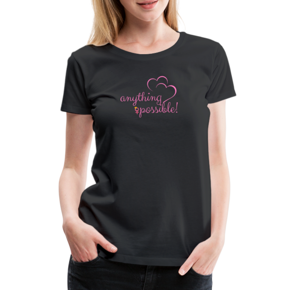 Frauen T-Shirt Anything Possible - Schwarz