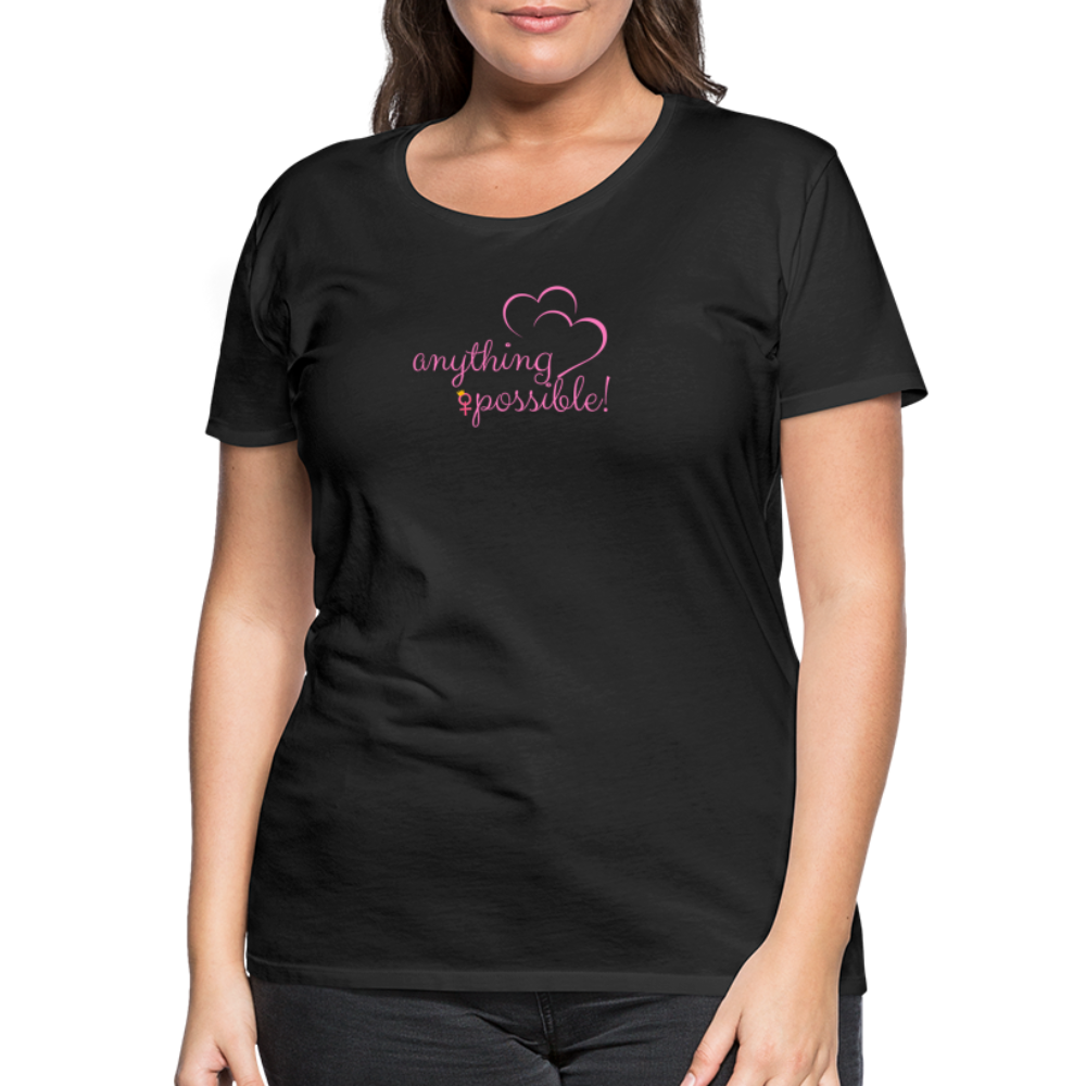 Frauen T-Shirt Anything Possible - Schwarz