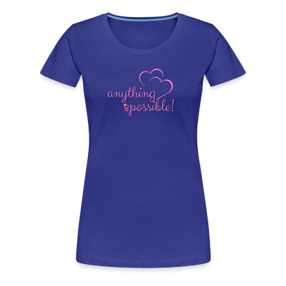 Frauen T-Shirt Anything Possible - Königsblau