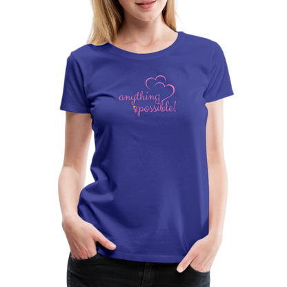 Frauen T-Shirt Anything Possible - Königsblau