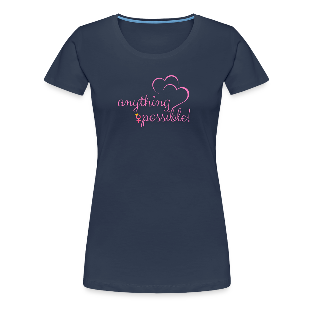 Frauen T-Shirt Anything Possible - Navy