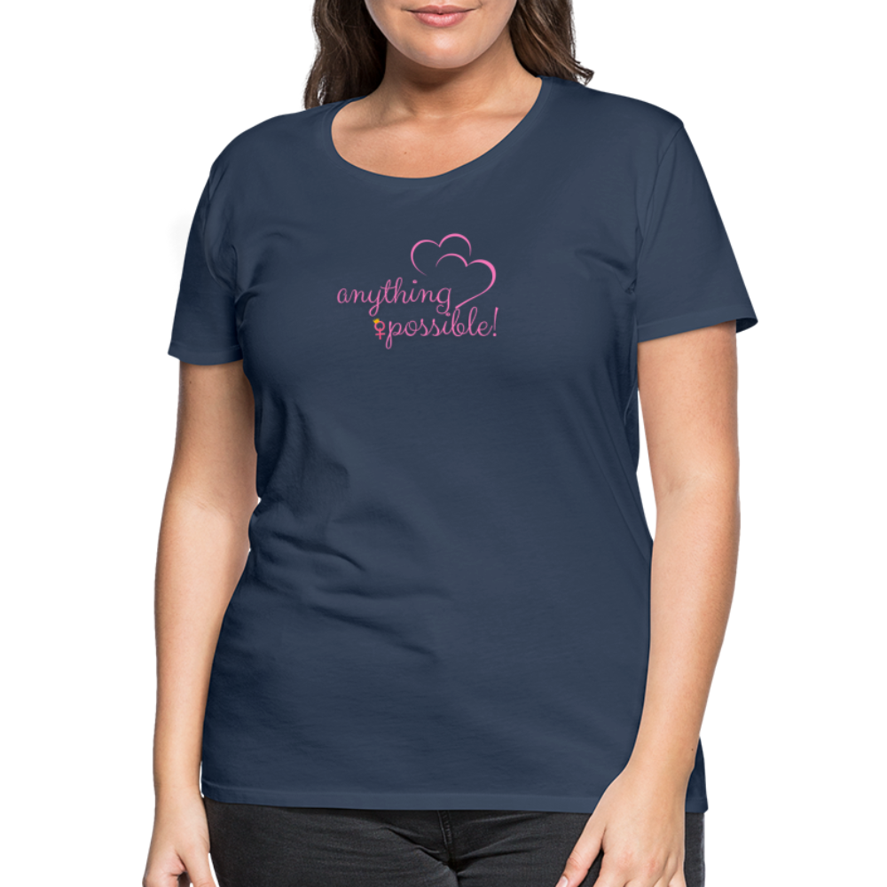 Frauen T-Shirt Anything Possible - Navy