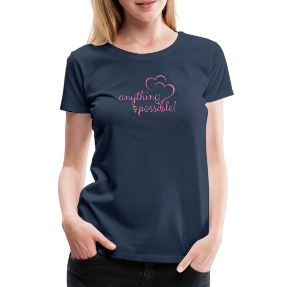 Frauen T-Shirt Anything Possible - Navy