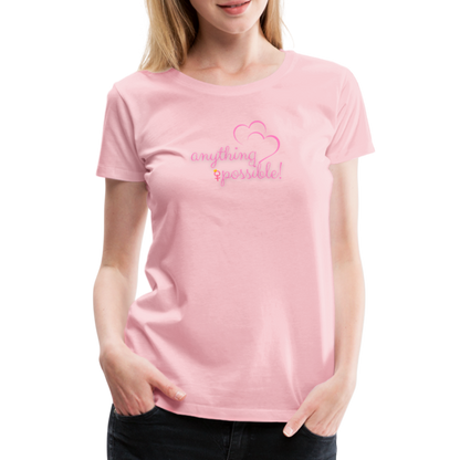 Frauen T-Shirt Anything Possible - Hellrosa