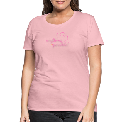 Frauen T-Shirt Anything Possible - Hellrosa