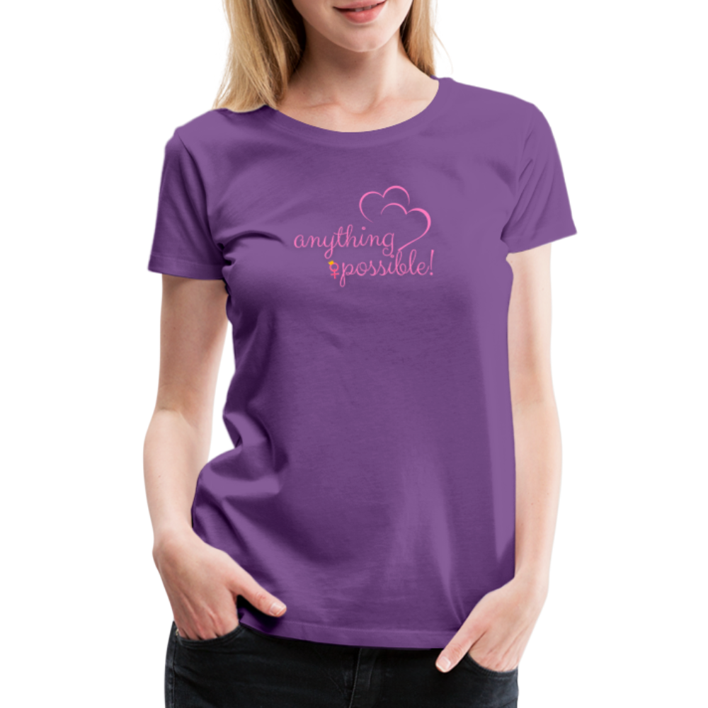 Frauen T-Shirt Anything Possible - Lila