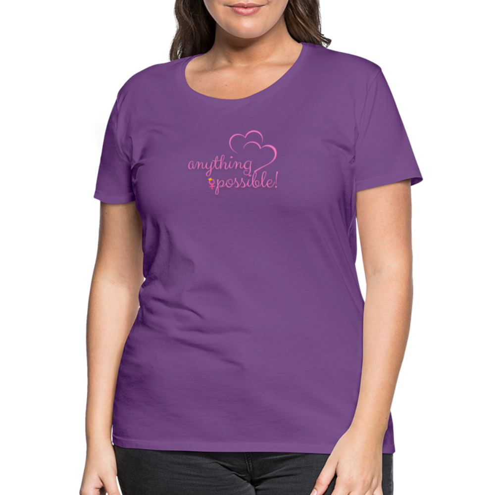 Frauen T-Shirt Anything Possible - Lila