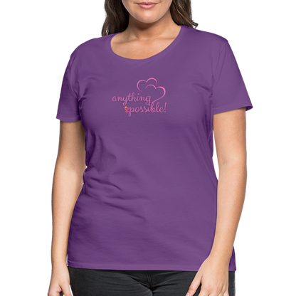 Frauen T-Shirt Anything Possible - Lila