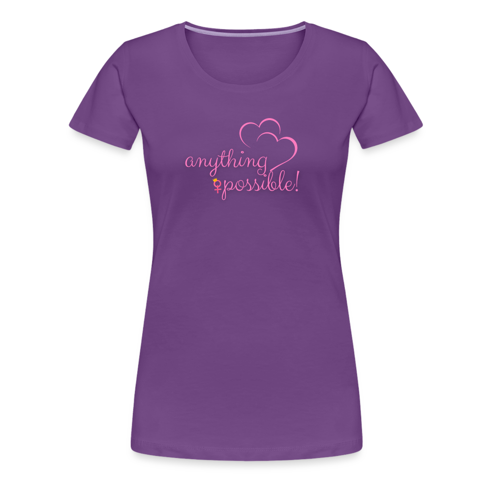 Frauen T-Shirt Anything Possible - Lila