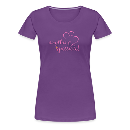 Frauen T-Shirt Anything Possible - Lila